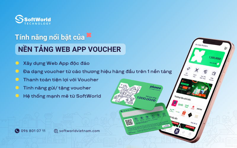 Giải pháp nền tảng Web App Voucher Pluxee - Công Ty TNHH Soft World Việt Nam